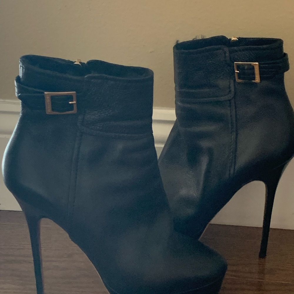 Jimmy Choo fur lined boots
